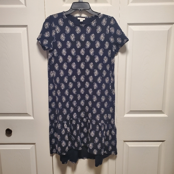 J. Jill Elliptical flounced paisley dress size XS - Picture 4 of 10